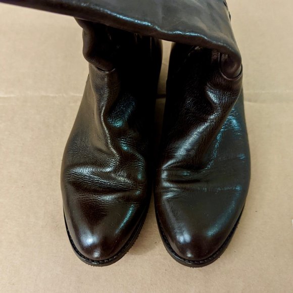 Gryson Knee-High Leather Boots And Dust Bag (Brown) - Picture 7 of 16